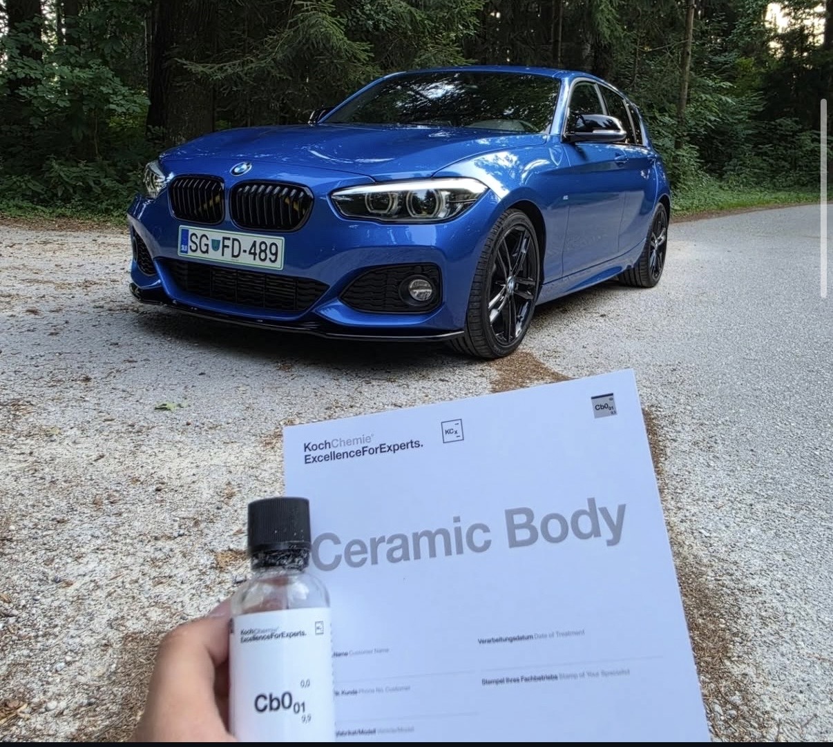Modri BMW in Koch-Chemie Ceramic Body